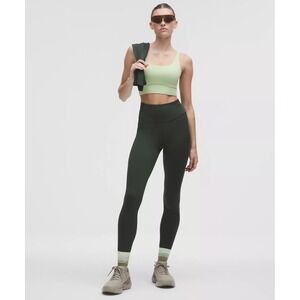 Lululemon-Fast and Free High-Rise Tight 28" 5 Pocket-Rainforest Green
